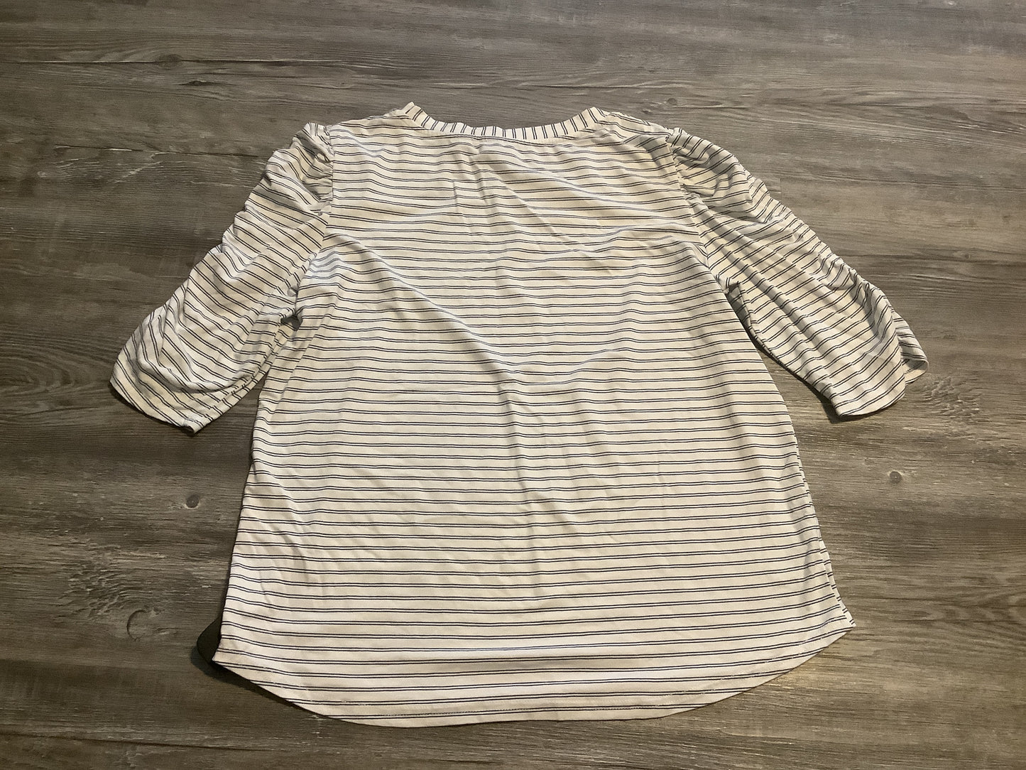 Top Short Sleeve By Modiano In Striped Pattern, Size: M