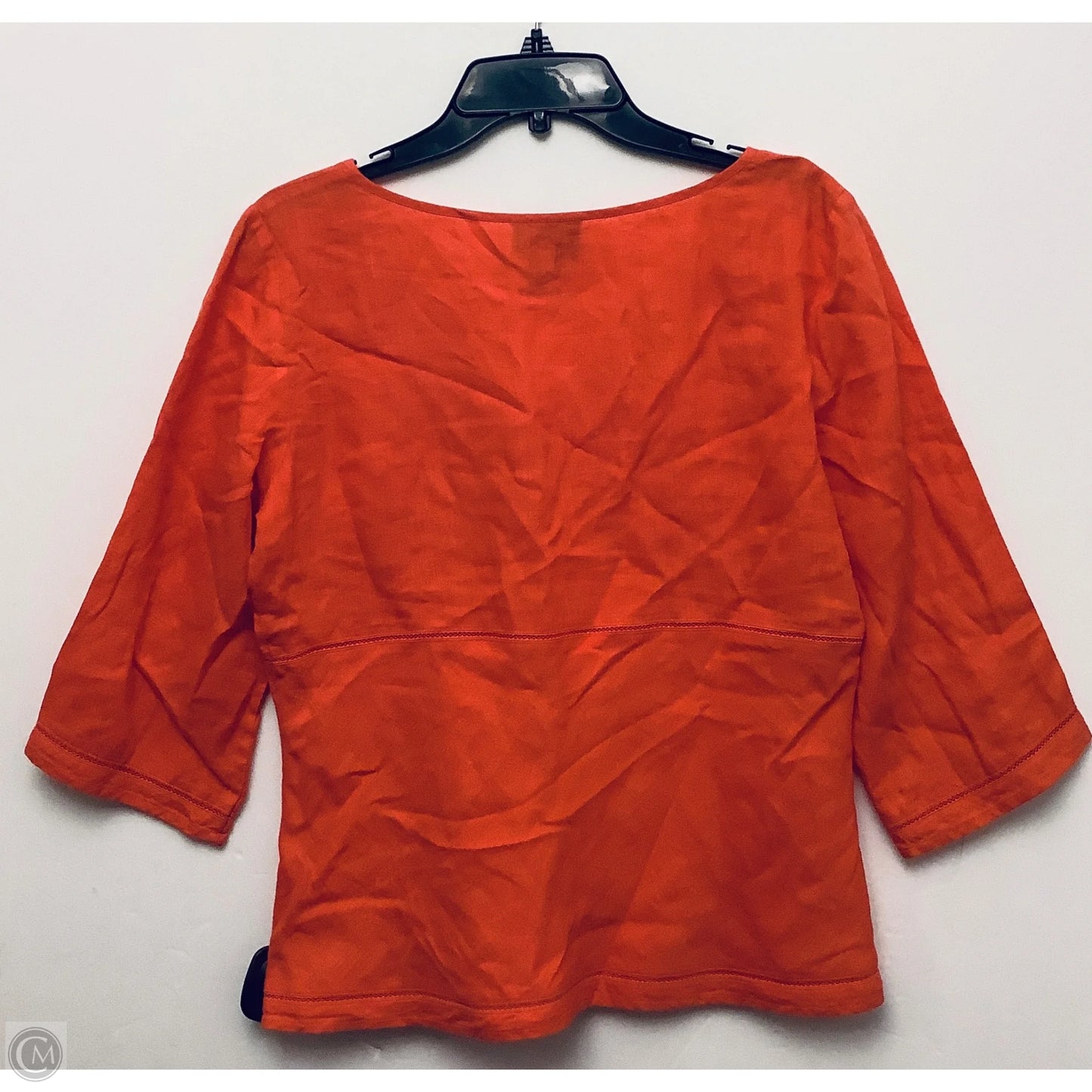 Top 3/4 Sleeve By Ann Taylor In Red, Size: L