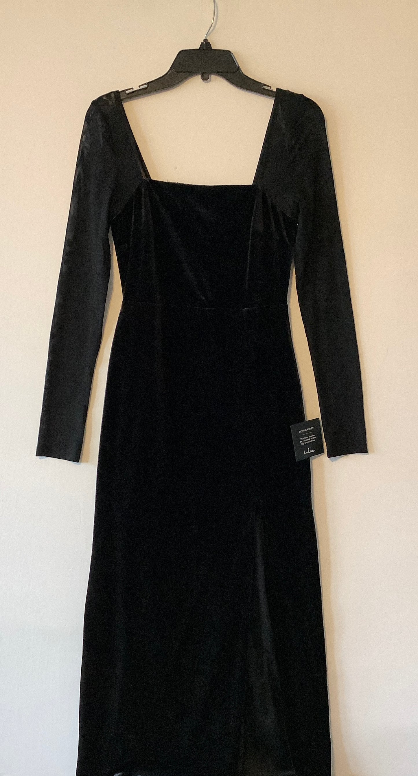 Dress Party Long By Lulus In Black, Size: M