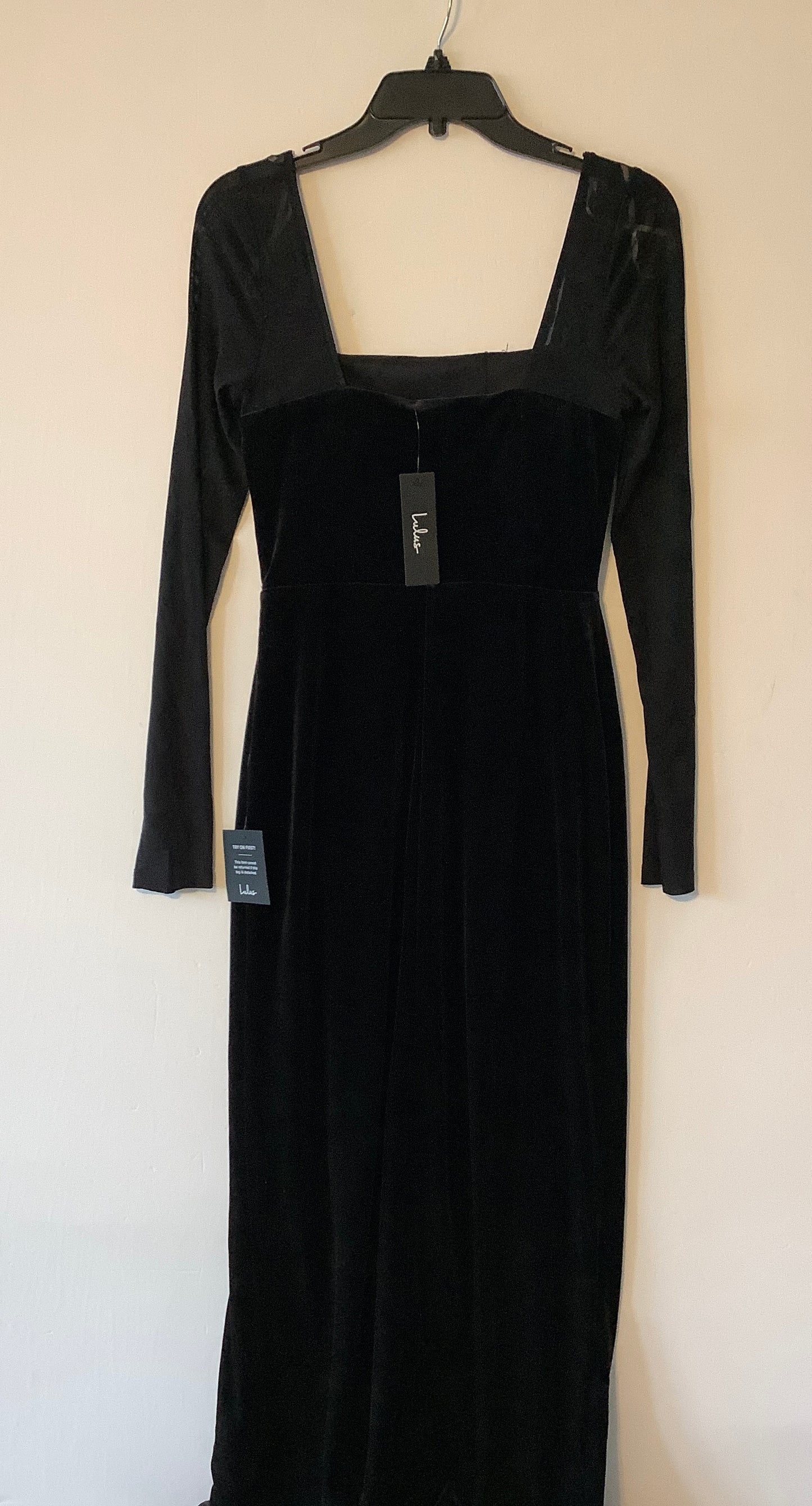 Dress Party Long By Lulus In Black, Size: M