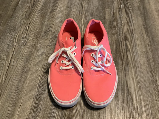 Shoes Sneakers By Vans In Pink, Size: 8.5