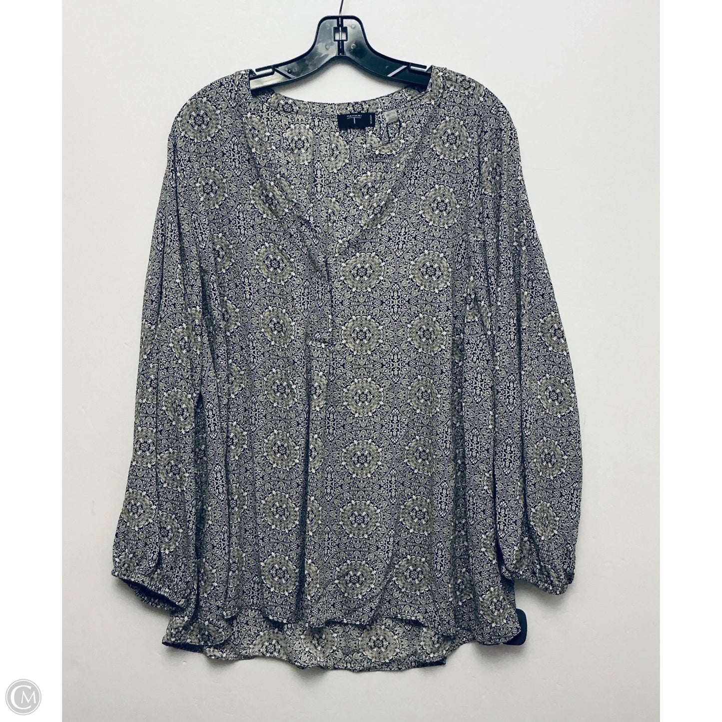 Top Long Sleeve By Tahari In Green, Size: 3x