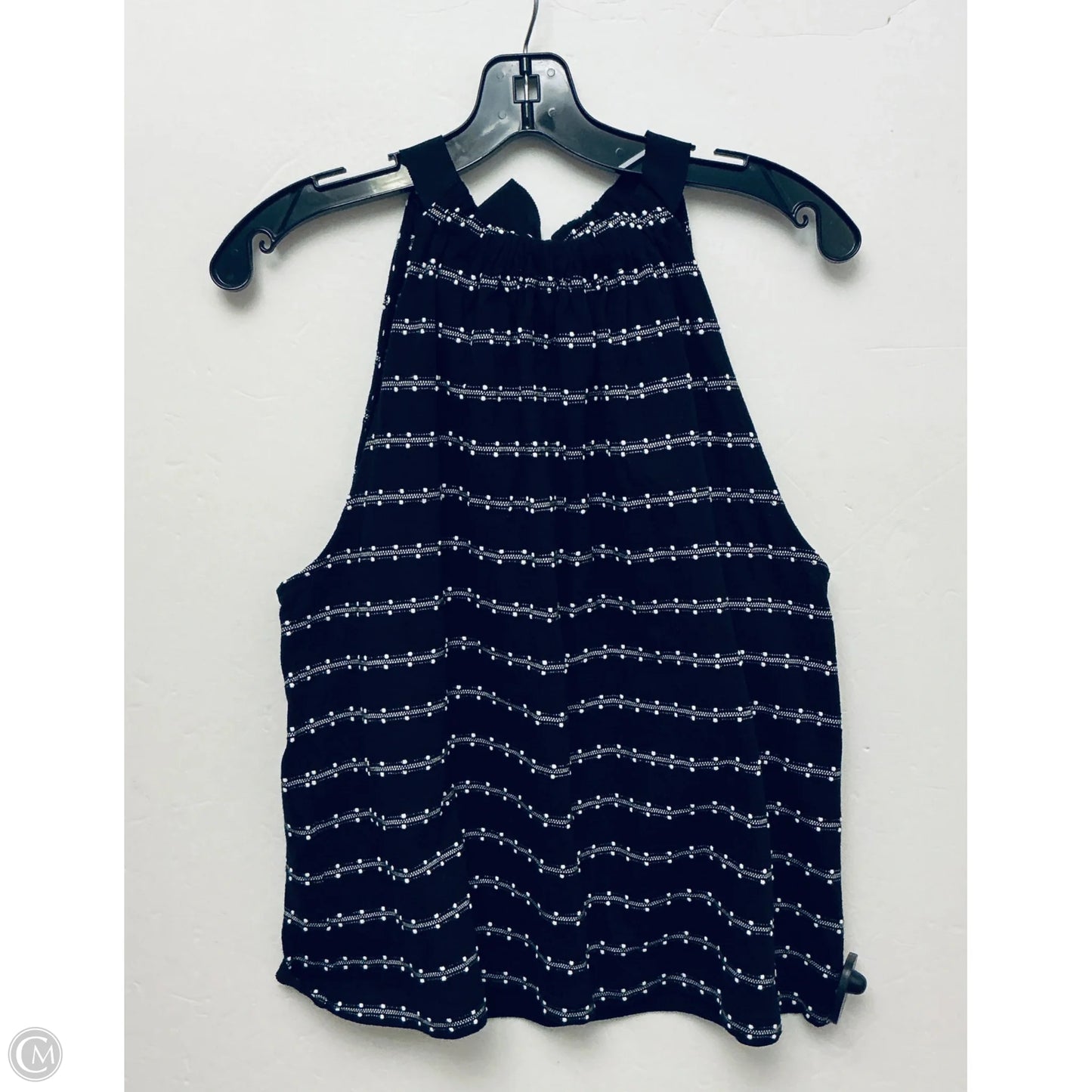 Top Sleeveless By Loft In Black, Size: L