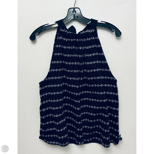 Top Sleeveless By Loft In Black, Size: L