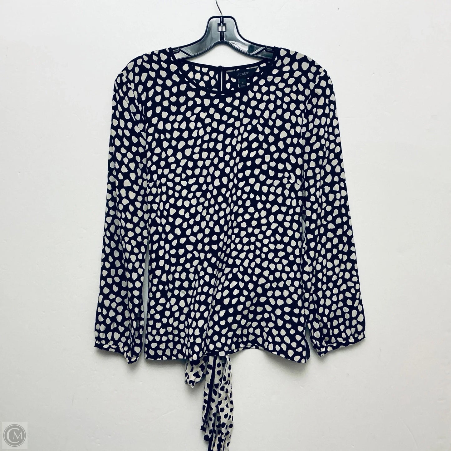 Top Long Sleeve Basic By J. Crew In Black, Size: 8