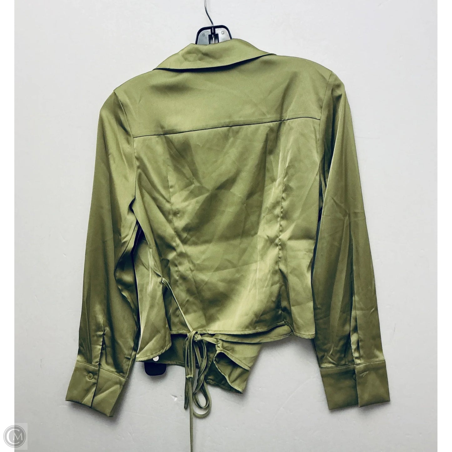Top Long Sleeve By Cider In Green, Size: S
