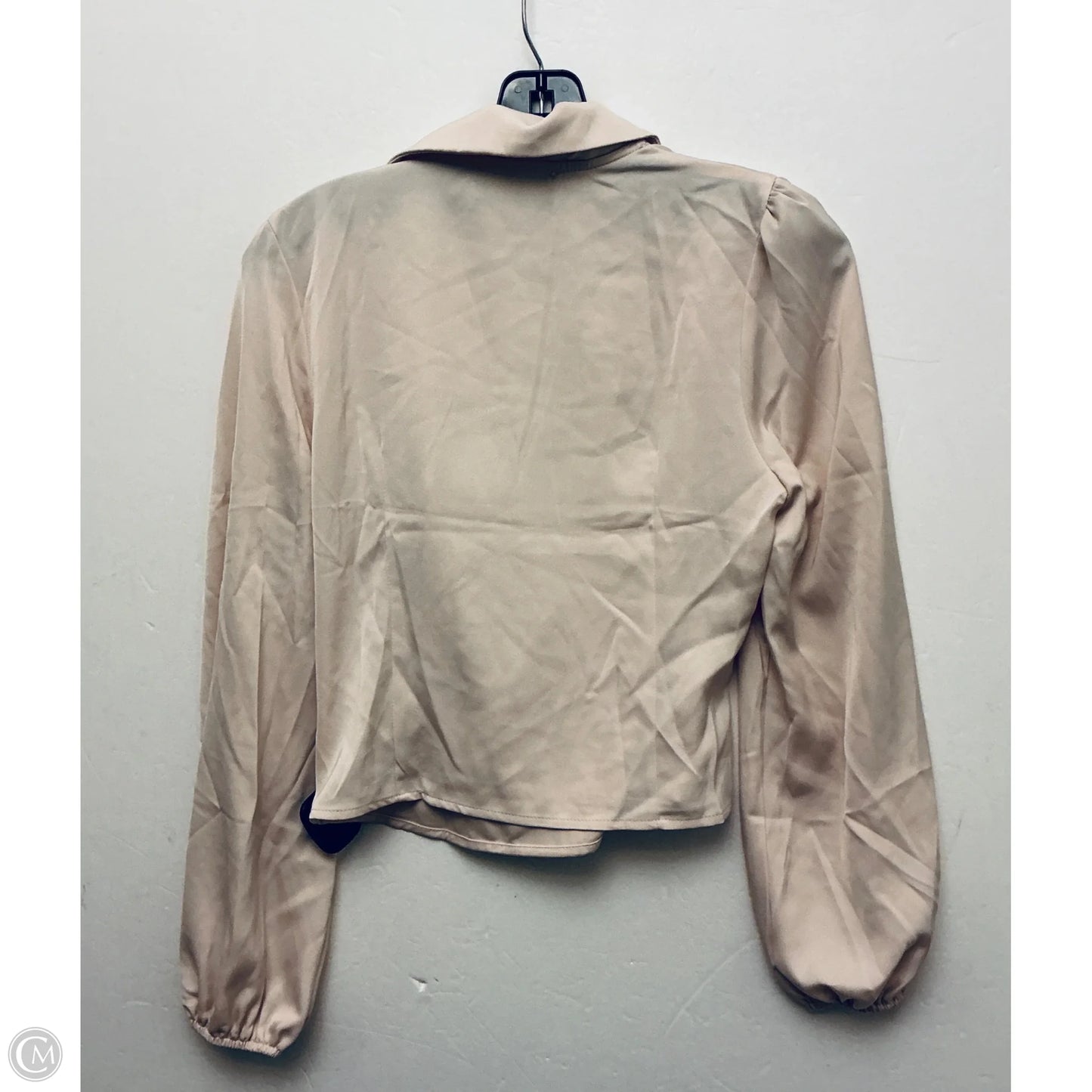 Top Long Sleeve By Cider In Tan, Size: S
