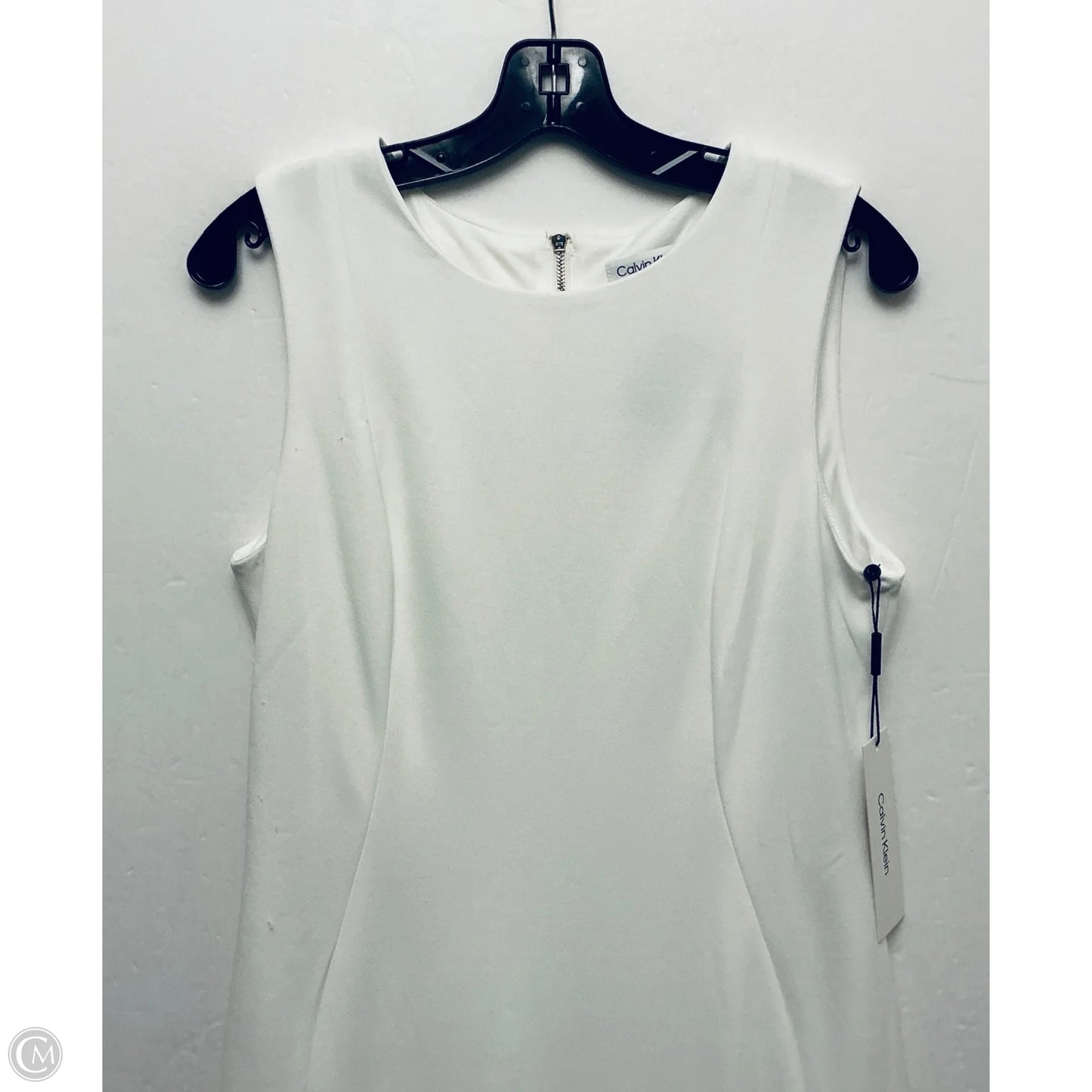 Dress Work By Calvin Klein In White, Size: 10