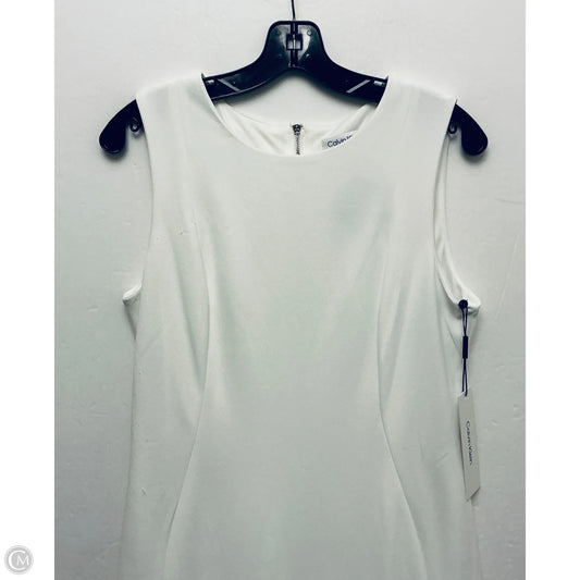 Dress Work By Calvin Klein In White, Size: 10