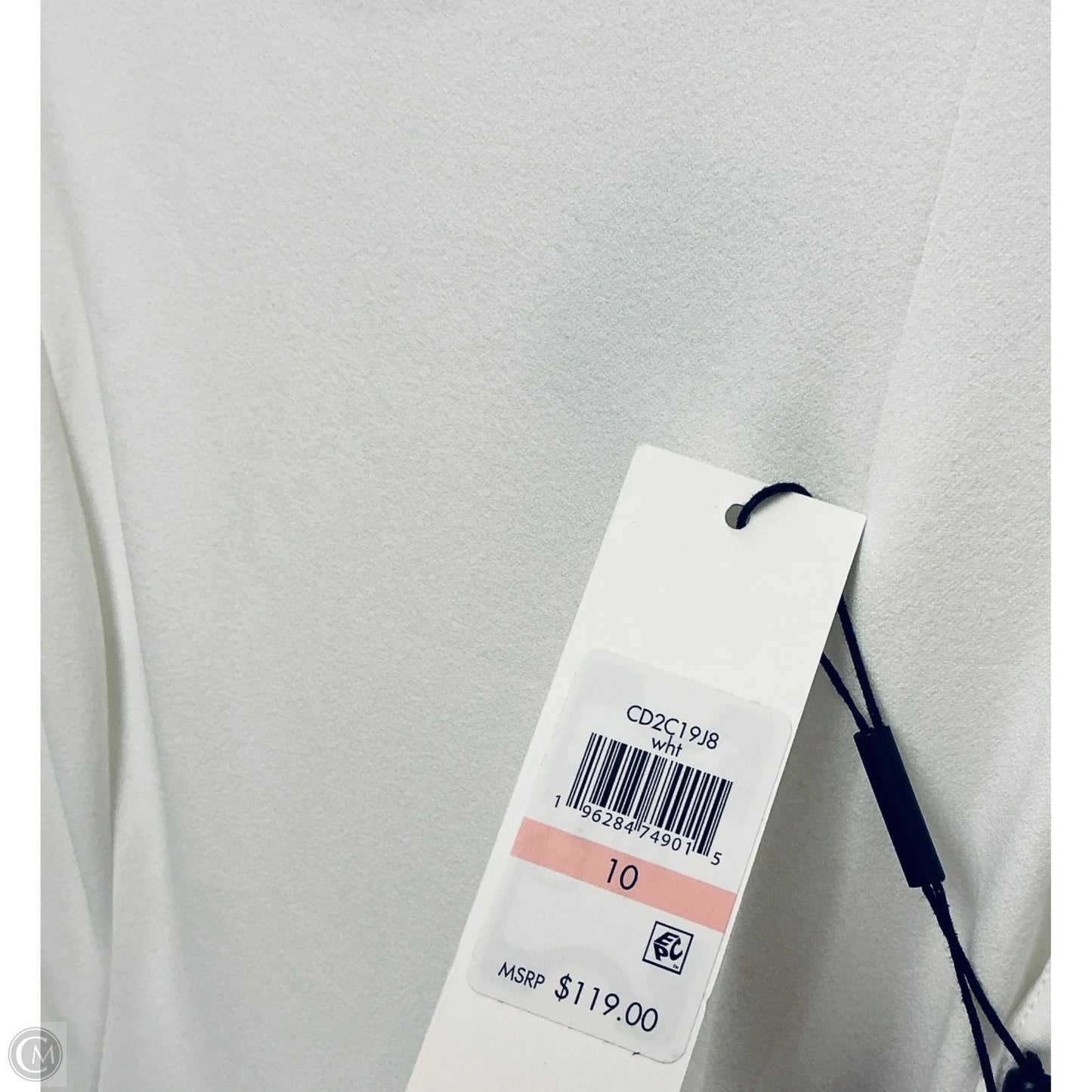 Dress Work By Calvin Klein In White, Size: 10