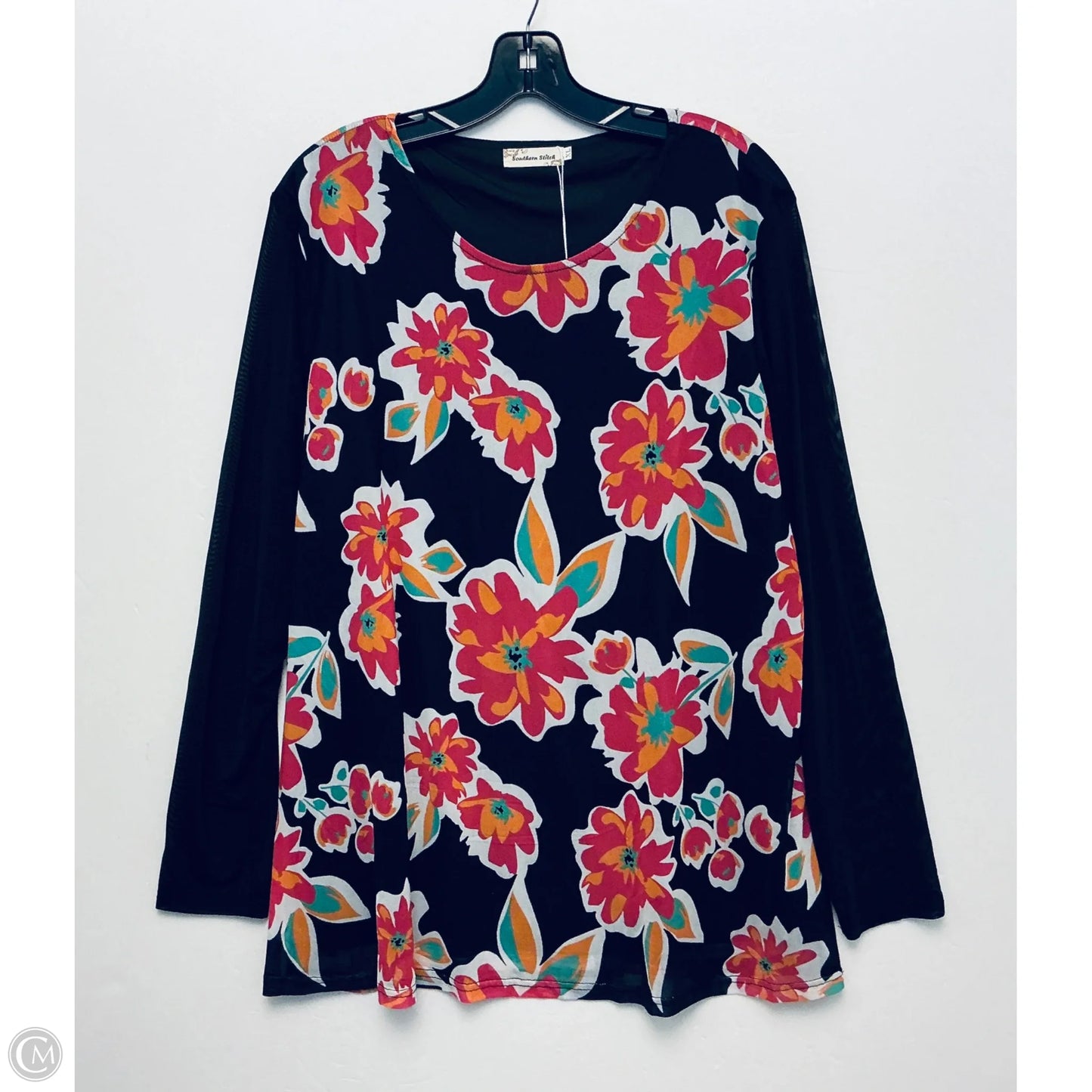 Top Long Sleeve By Southern Stitch In Black, Size: Xl