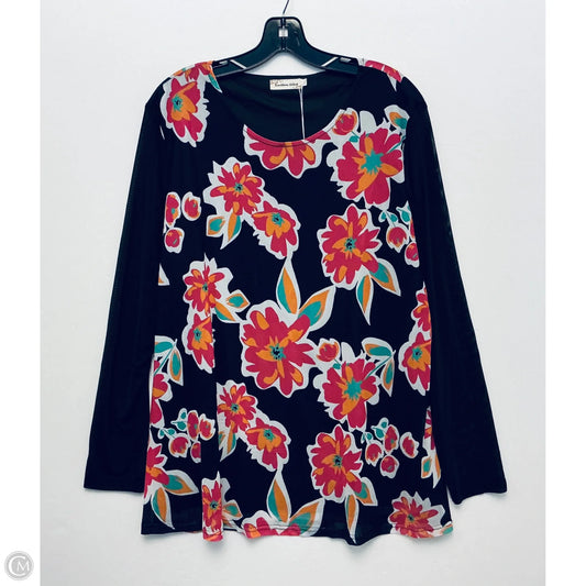 Top Long Sleeve By Southern Stitch In Black, Size: Xl