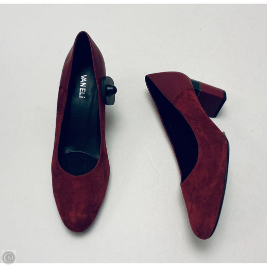 Shoes Heels Block By Vaneli In Red, Size: 10