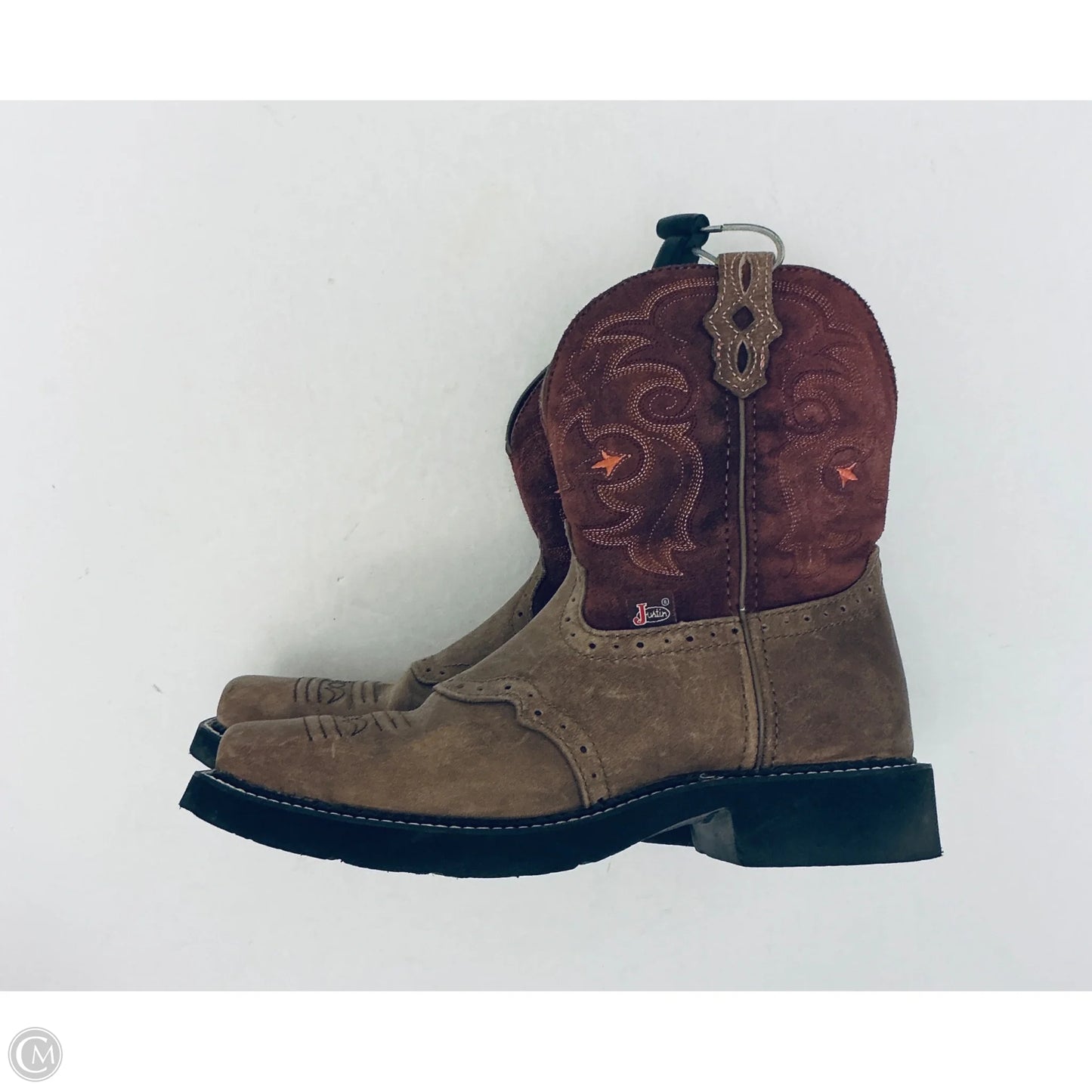 Boots Western By Justin In Brown, Size: 9