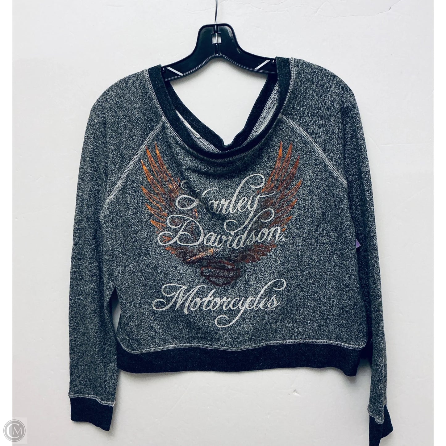Top Long Sleeve Basic By Harley Davidson In Grey, Size: S