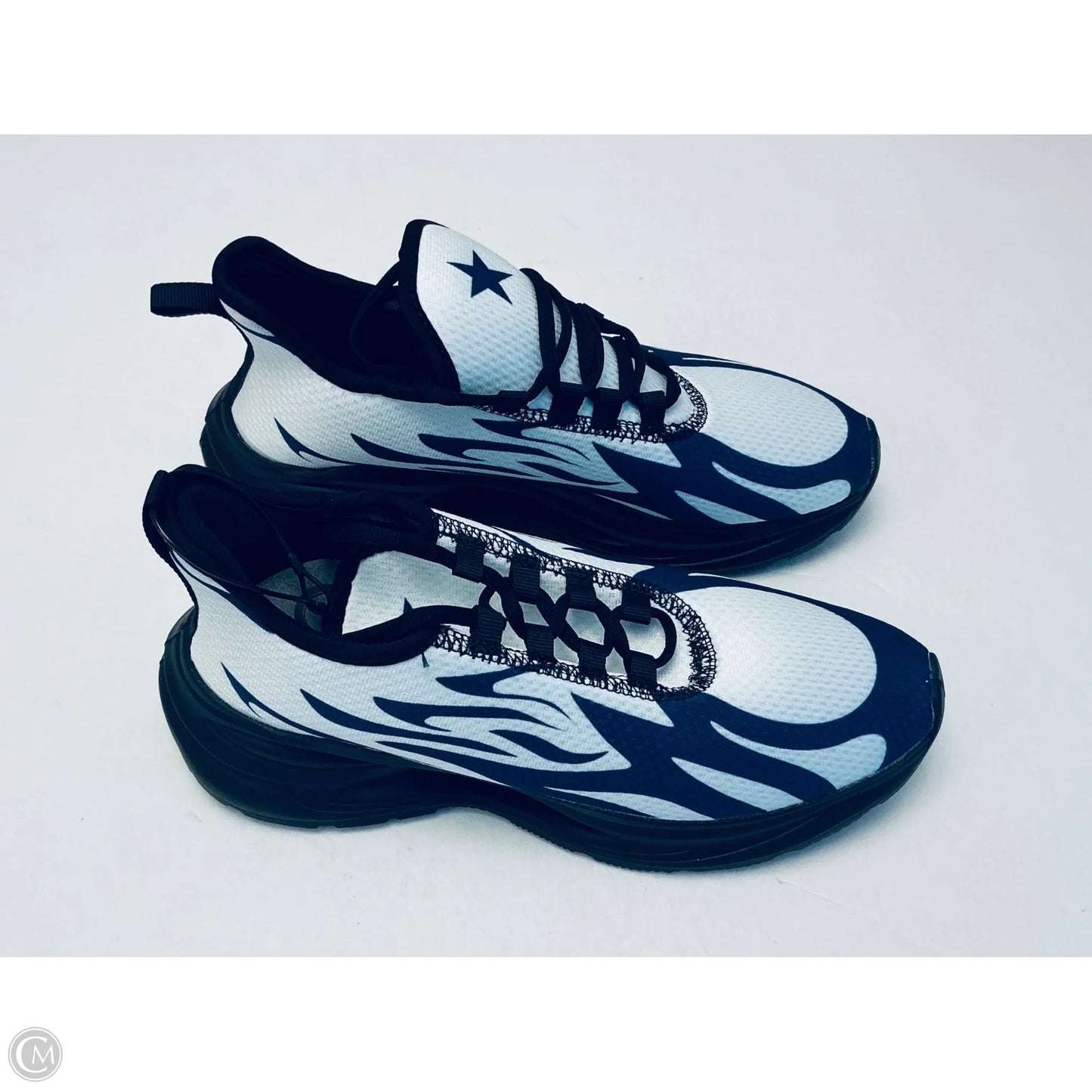 Shoes Sneakers By Cme In Blue & White, Size: 11