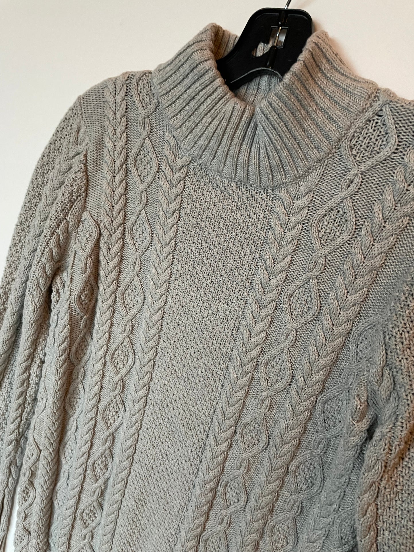 Sweater By Jeanne Pierre In Grey, Size: L