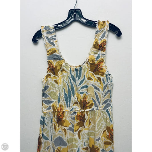 Dress Casual Midi By Patrons Of Peace In Yellow, Size: L