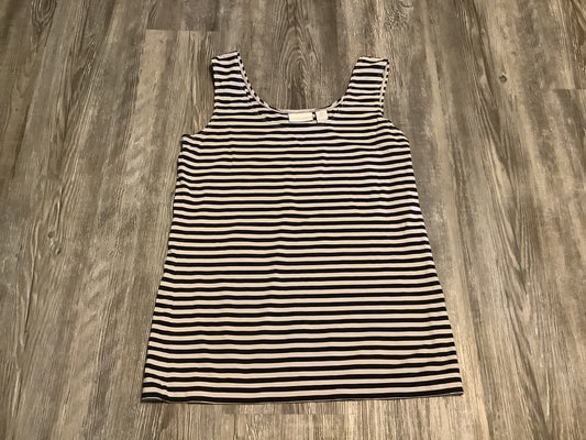 Top Sleeveless By Chicos In Black & White, Size: S