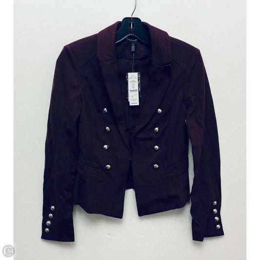 Blazer By White House Black Market In Maroon, Size: 0