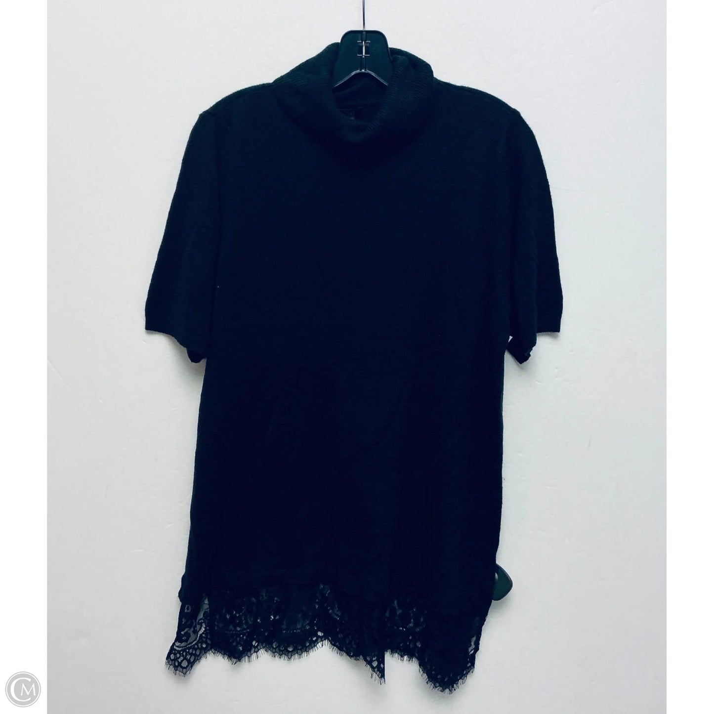 Top Short Sleeve By Apt 9 In Black, Size: Xl