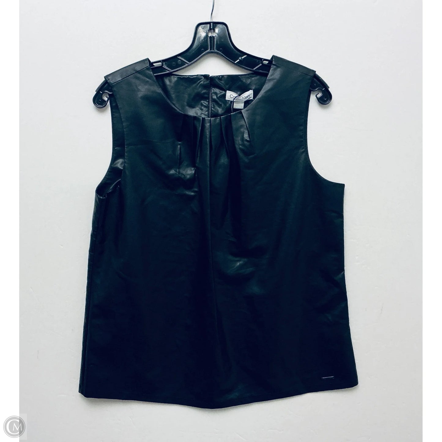 Top Sleeveless By Calvin Klein In Black, Size: L