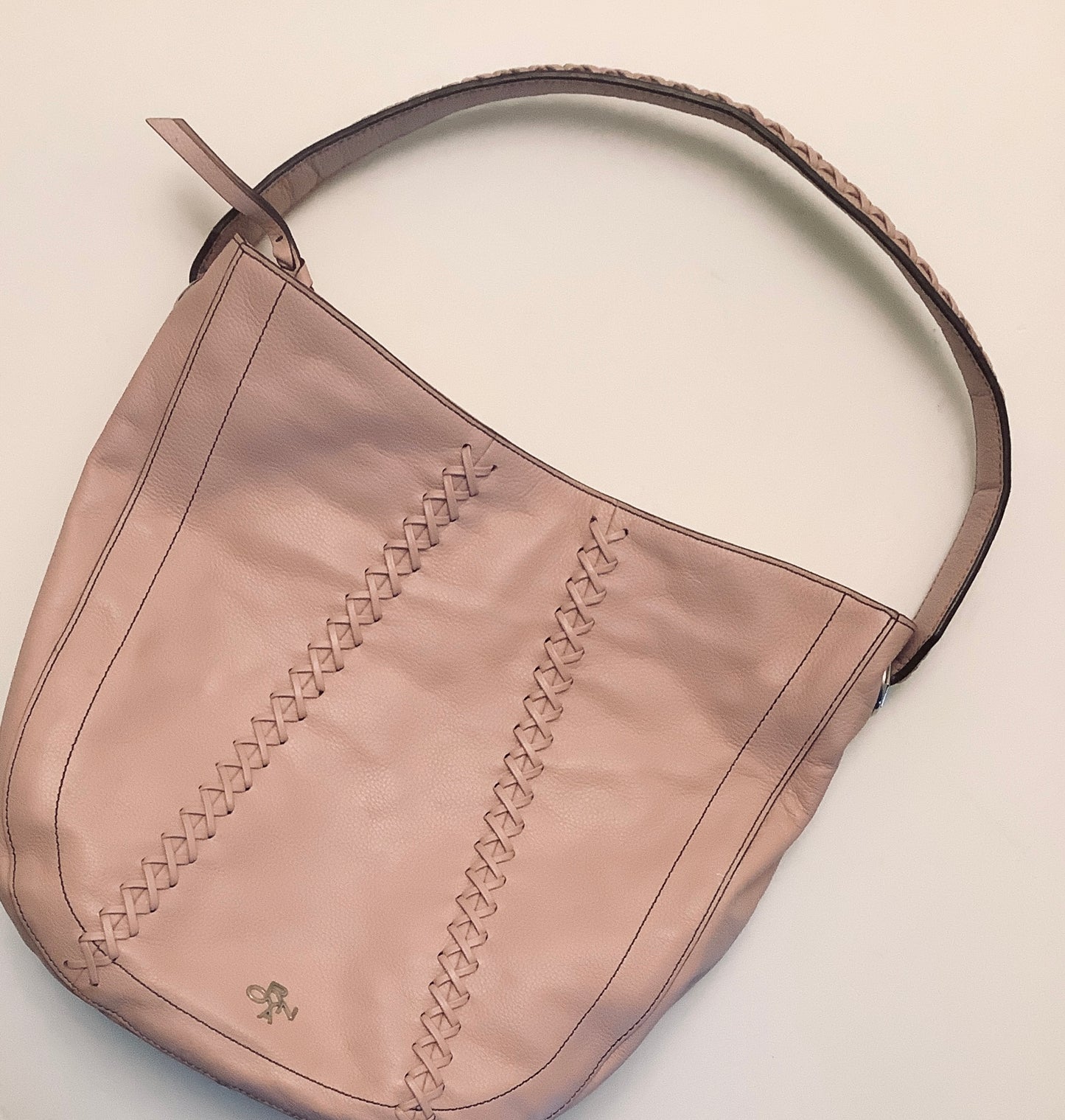 Handbag Leather By Clothes Mentor, Size: Large