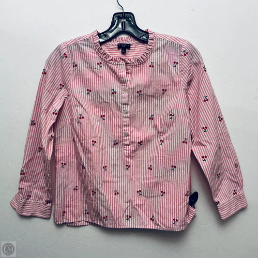 Top Long Sleeve Basic By Talbots In Pink, Size: Xs