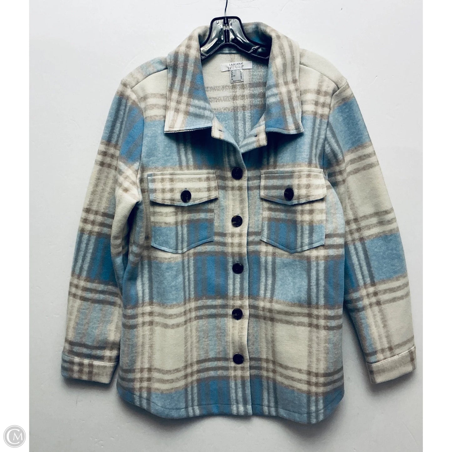 Jacket Shirt By Lascana In Cream, Size: 10