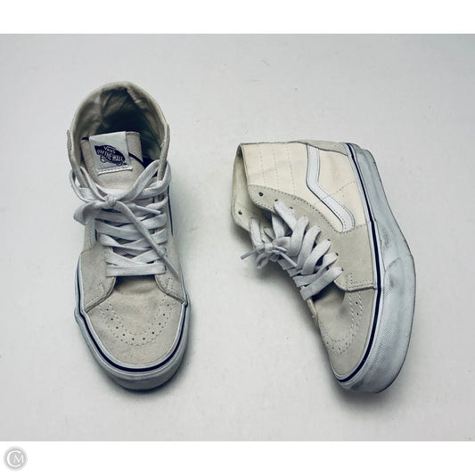 Shoes Sneakers By Vans In Cream, Size: 7.5