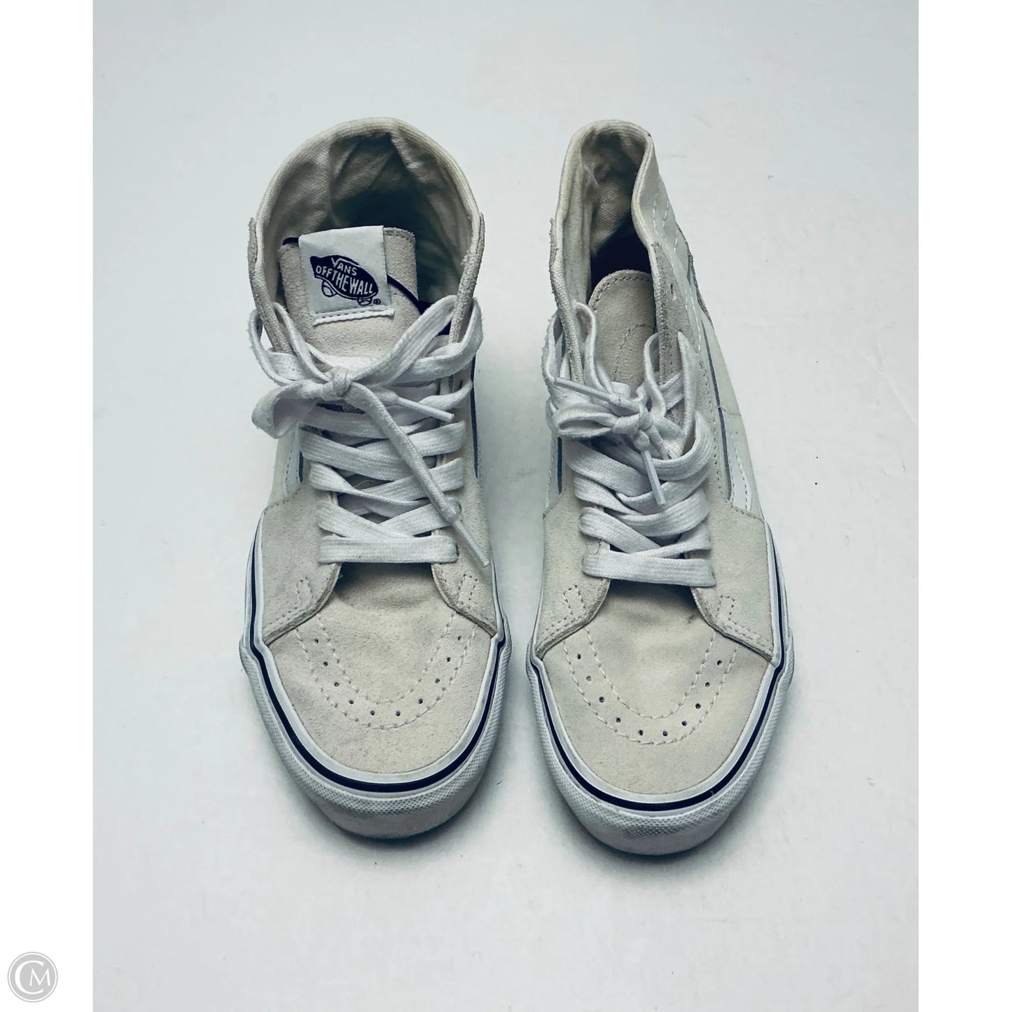 Shoes Sneakers By Vans In Cream, Size: 7.5