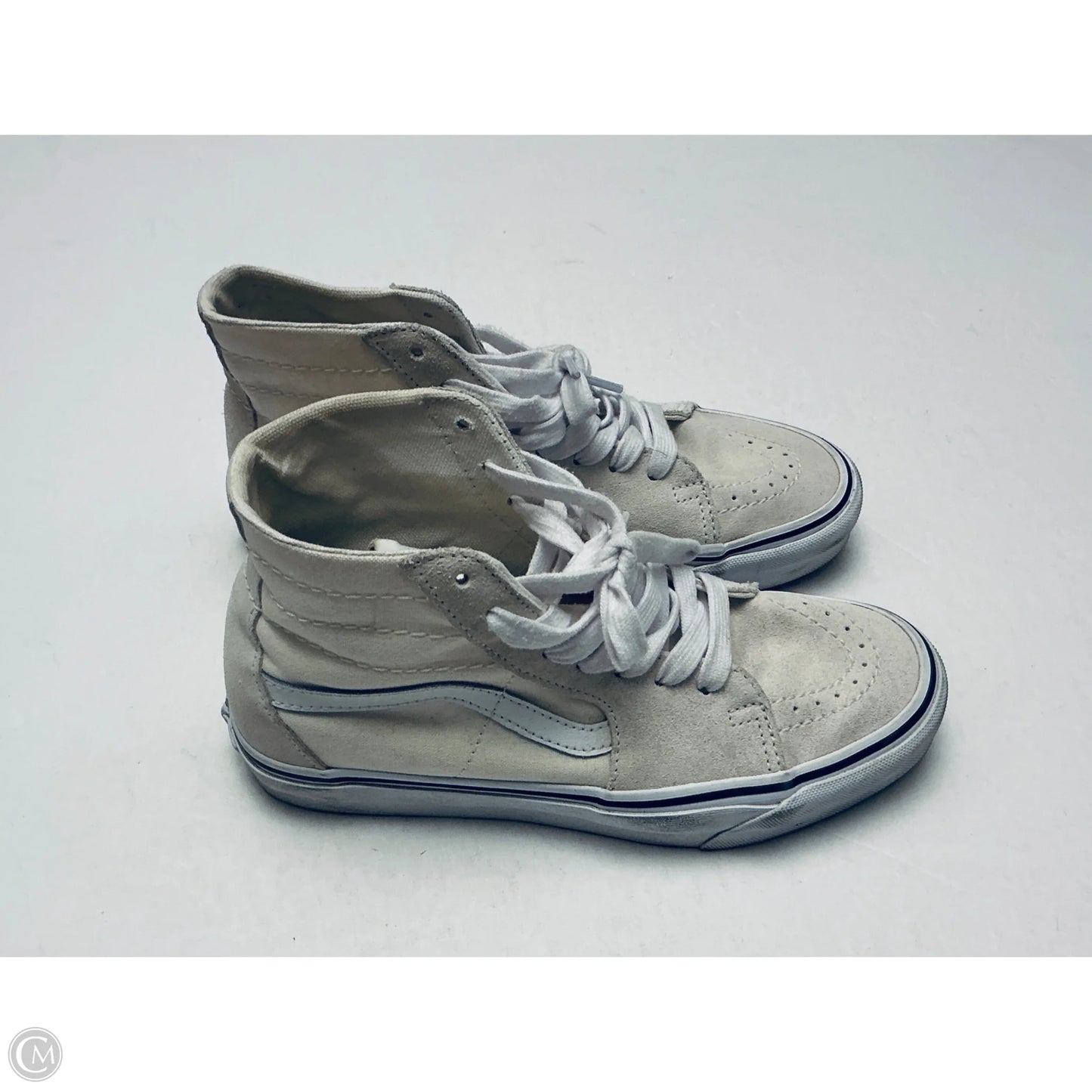 Shoes Sneakers By Vans In Cream, Size: 7.5
