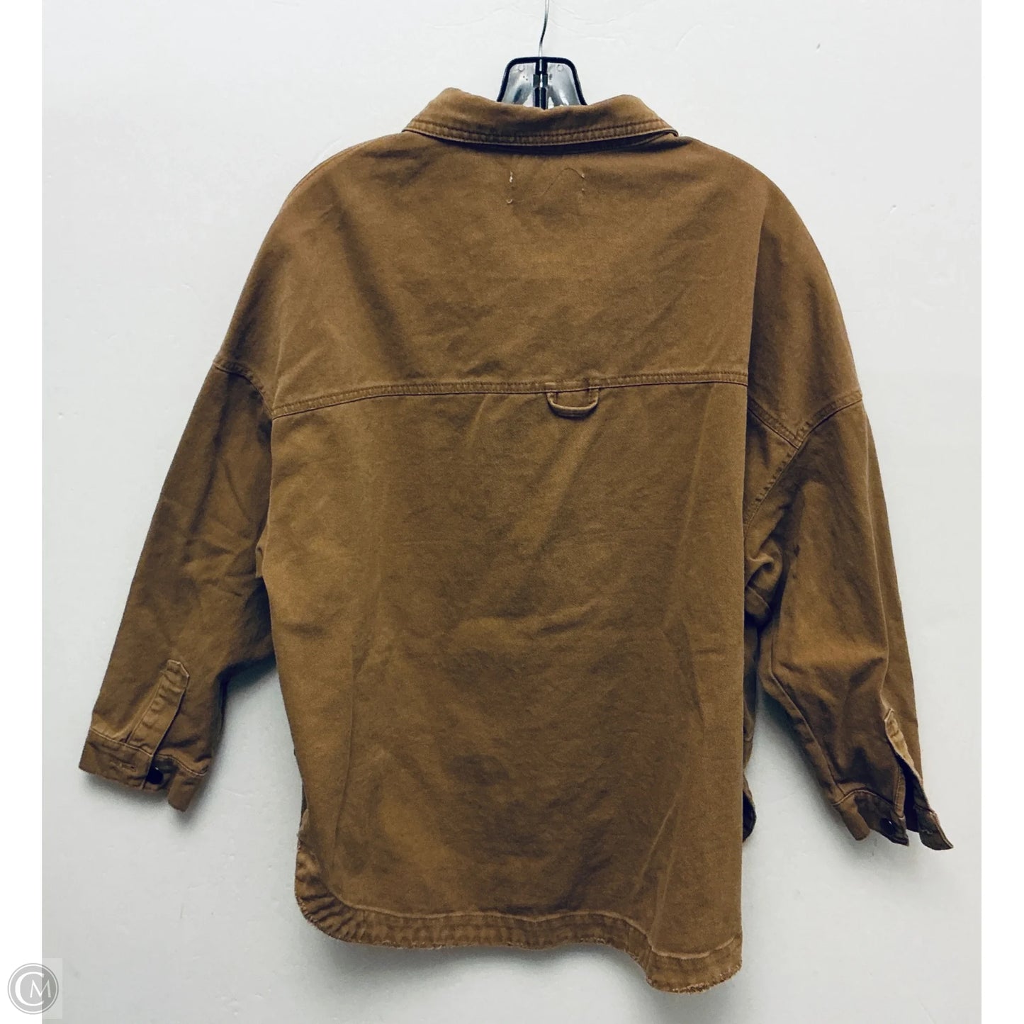Jacket Shirt By Bucketlist In Brown, Size: S