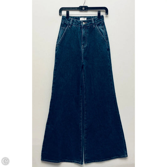 Jeans Wide Leg By Meshki In Blue Denim, Size: 4
