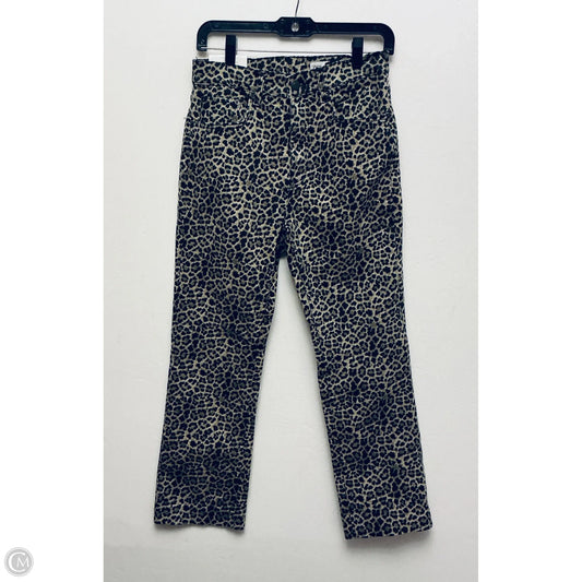 Jeans Straight By Zara In Animal Print, Size: 4