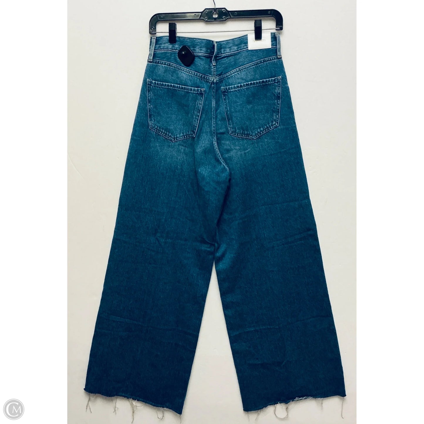 Jeans Wide Leg By Express In Blue Denim, Size: 8