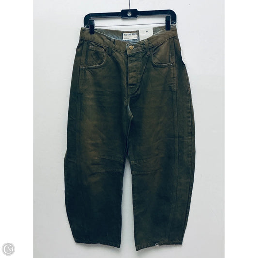 Jeans Wide Leg By We The Free In Green Denim, Size: 2