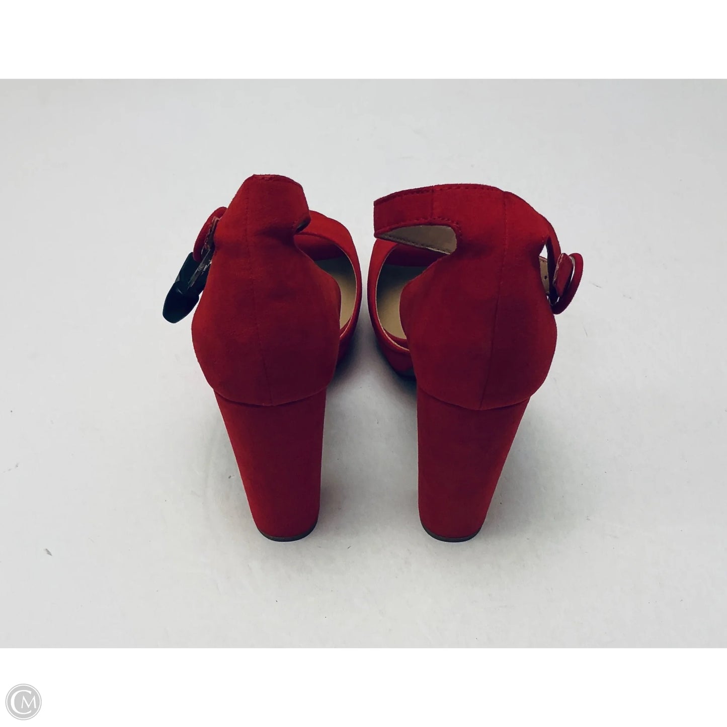 Sandals Heels Platform By Cmc In Red, Size: 10