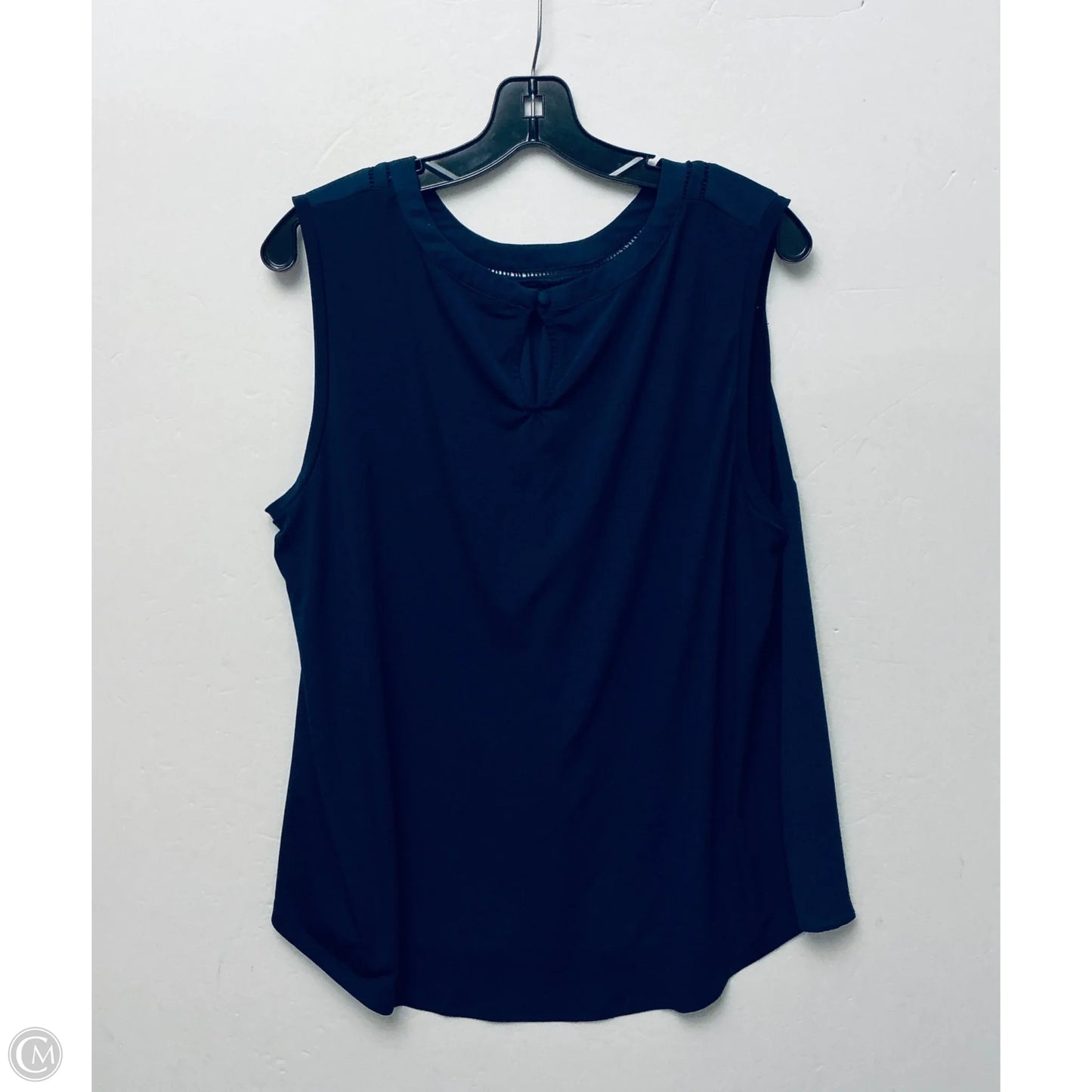 Top Sleeveless Basic By 41 Hawthorn In Navy, Size: 2x