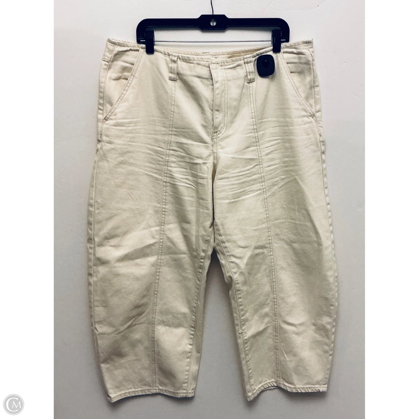 Jeans Wide Leg By Universal Thread In Tan, Size: 16