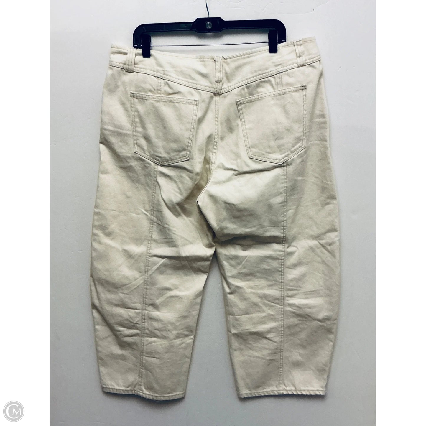 Jeans Wide Leg By Universal Thread In Tan, Size: 16