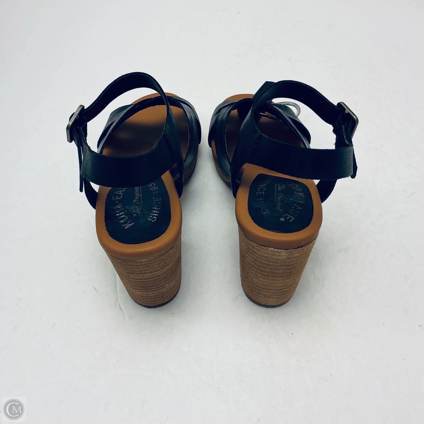 Sandals Heels Platform By Kork Ease In Black, Size: 6