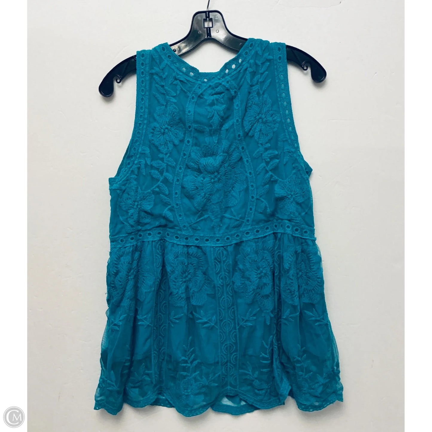 Tunic Sleeveless By Entro In Green, Size: L