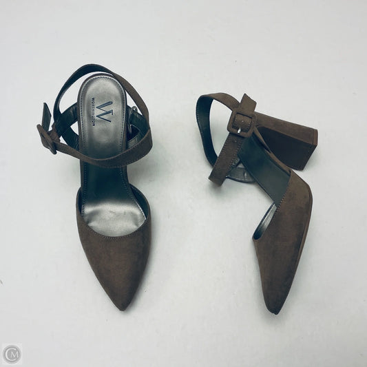 Shoes Heels Block By Worthington In Brown, Size: 9.5