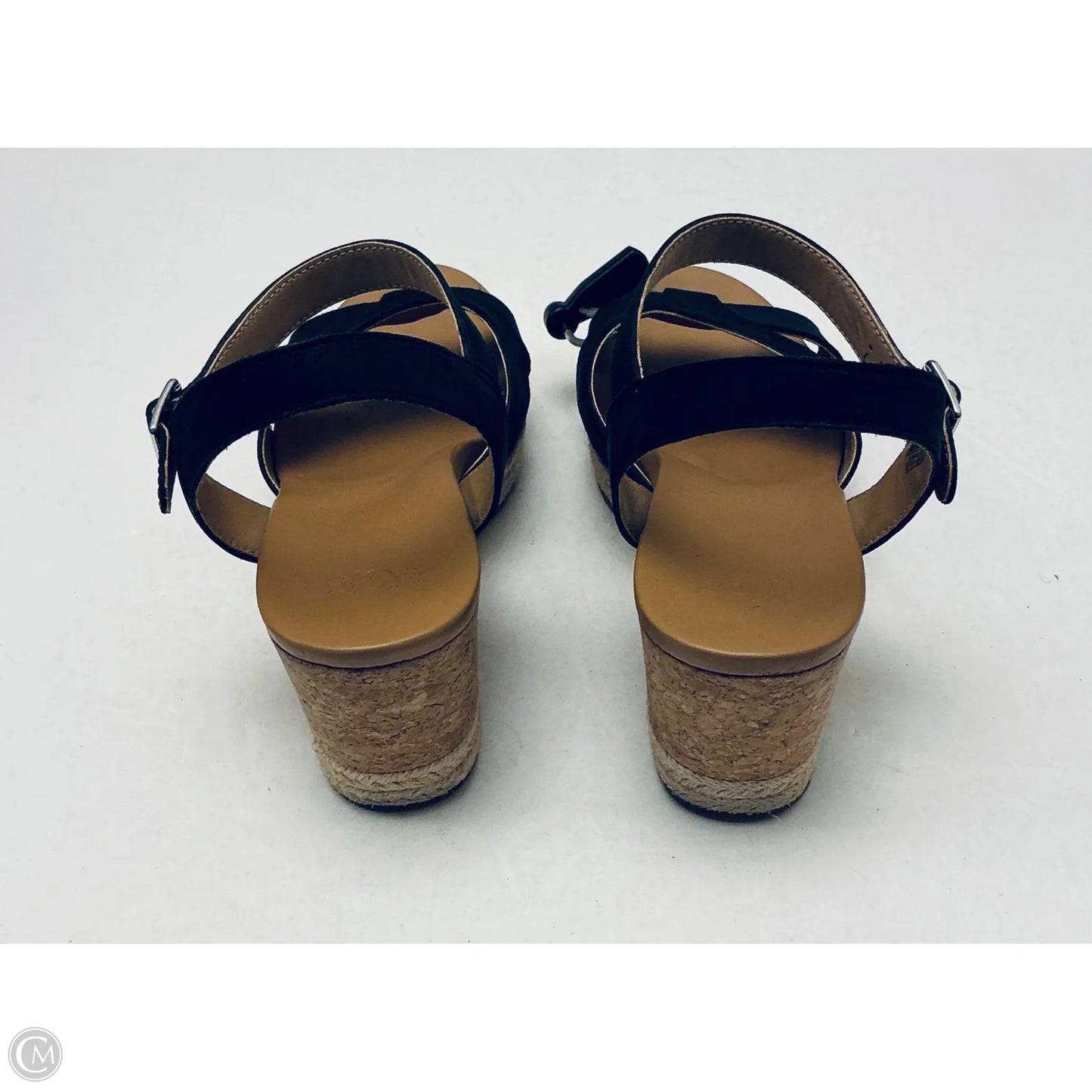Sandals Designer By Ugg In Black, Size: 9.5