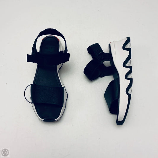 Sandals Heels Wedge By Sorel In Black, Size: 9.5