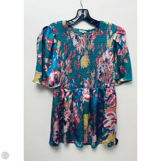 Top Short Sleeve Basic By Jodifl In Green, Size: L