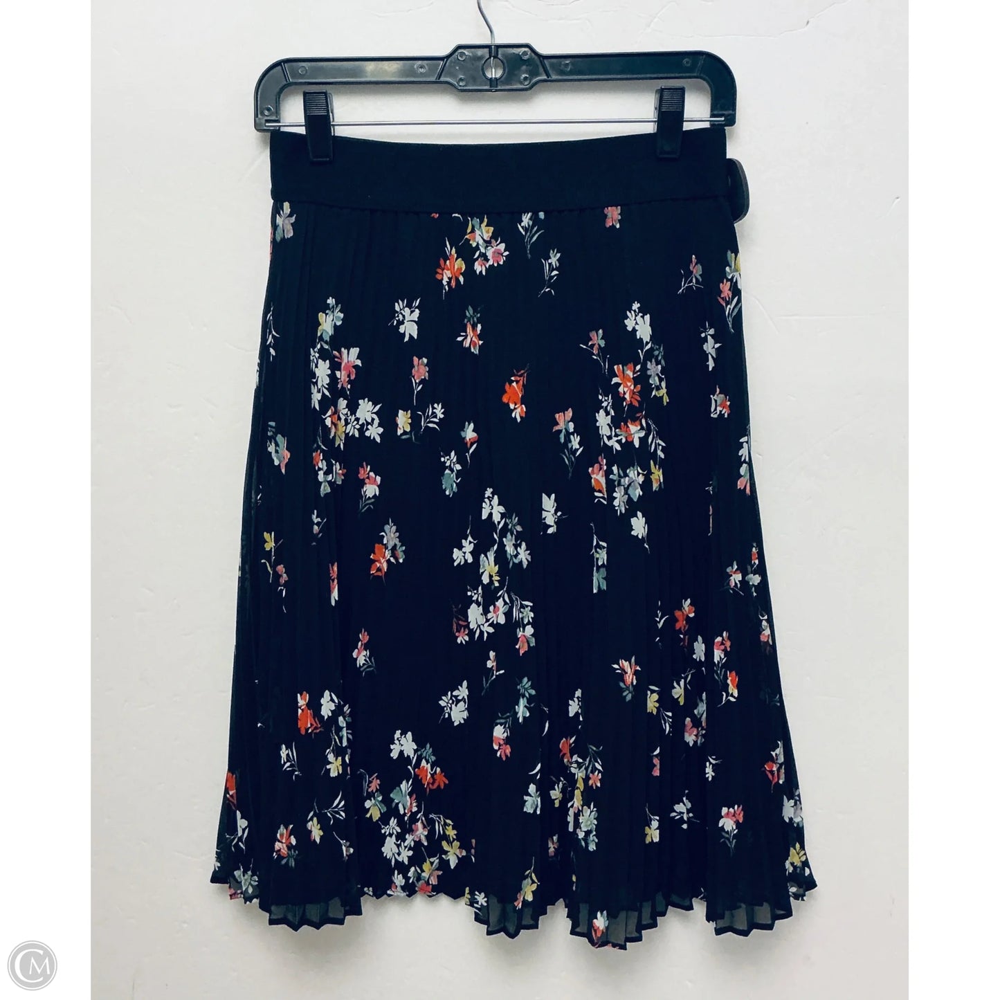 Skirt Midi By Ann Taylor In Black, Size: 0