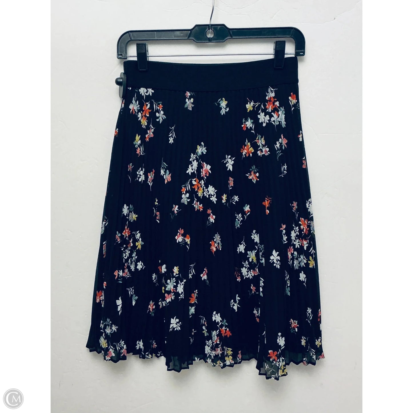 Skirt Midi By Ann Taylor In Black, Size: 0
