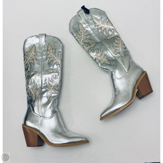 Boots Western By Cmc In Silver, Size: 10